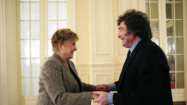 Kristalina Georgieva, una visita política para comprobar apoyo al programa económico del Gobierno